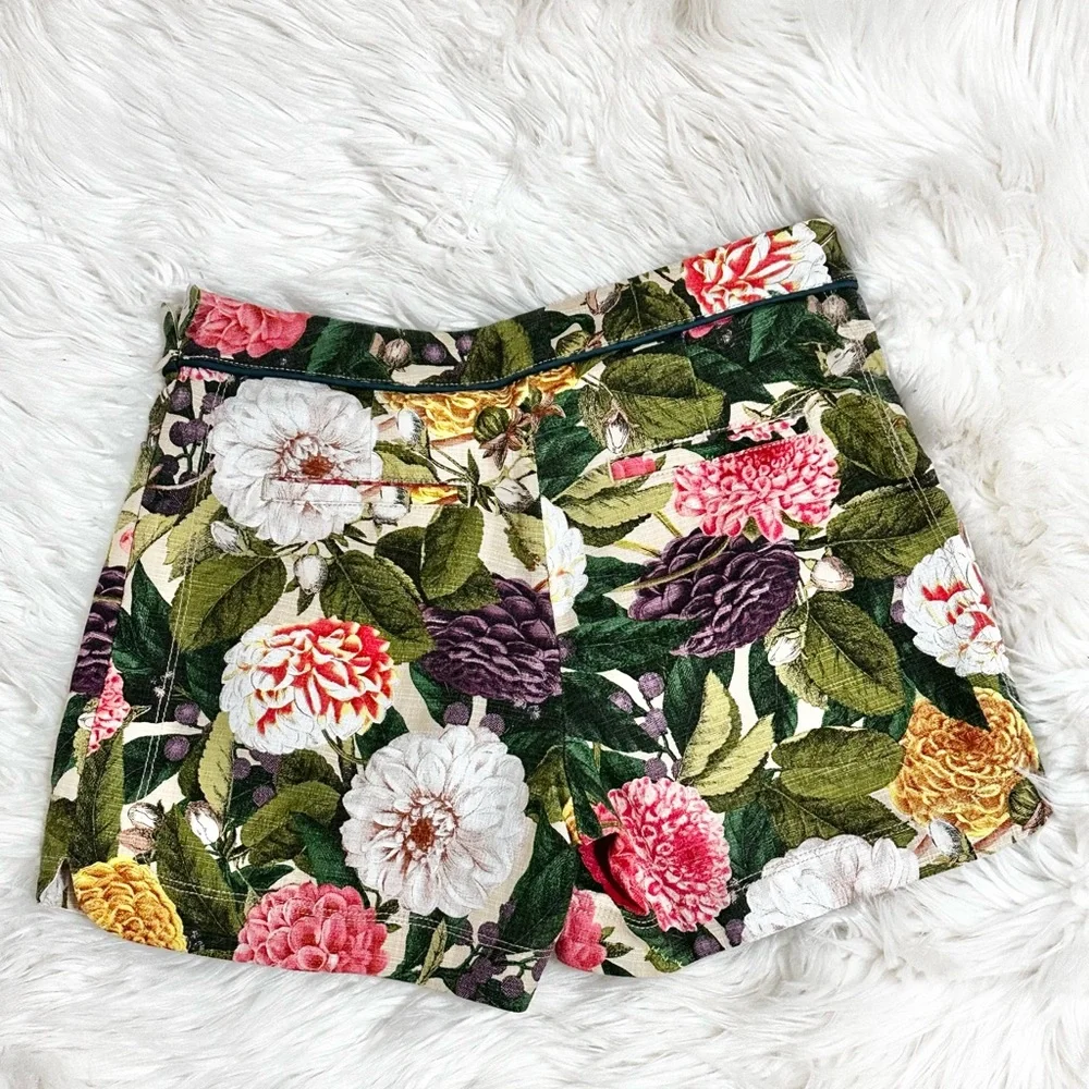 Elevenses floral garden cotton shorts - Picture 4 of 6